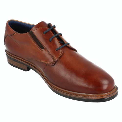 Scarpe stringate intelligenti uomo Bugatti in pelle comfort aderenti larghe 313-A8Z01-4000 - Foto 5 di 10