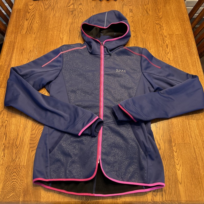 Gore Bike Wear Womens Jacket M Blue Countown SO Hoodie Windstopper Soft Shell
