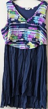 Mlle Gabrielle women's blue navy dress size 3X