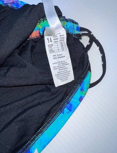 BRAND NEW LADIES SEAFOLLY SAVANNAH TANKINI TOP SIZE 14 - Foto 6 di 9