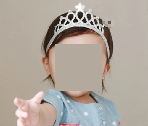 BEBÉ NIÑO NIÑA NIÑOS DIADEMA ELÁSTICA TIARA PRINCESA CORONA BRILLANTE BODA Foto 4 de 4