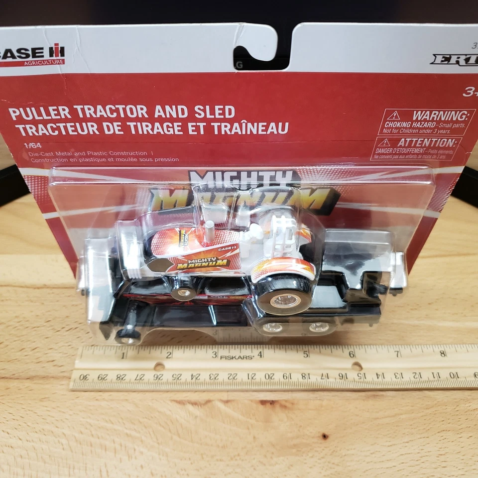 Ertl Case IH Puller Tractor and sled Mighty Magnum Diecast 1:64 - Image 3 of 4