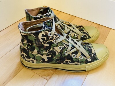 VTG Mens Converse All Star LE Camo Skull 1970s Chuck Taylors