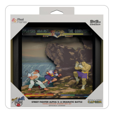 Pixelrahmen - Street Fighter Alpha 2: A Dramatic Battle (9''x9'')