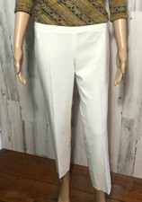 DONNA KARAN Collection Ankle Pant Sz 6 US Back Zip Black Label Made in Italy