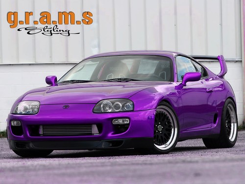 Lip for Toyota Supra mk4 WW Style to fit OEM Front Bumper v9 - Afbeelding 1 van 10