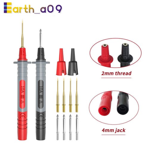 Automotive Multimeter Test Leads Kit Insulated Banana Plug Piercing Clip Probe - 第 4/18 張圖片