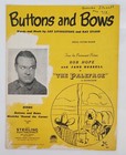 Buttons and Bows by Livingstone, Evans, Sheet Music 1949, Bob Hope