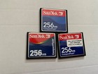 Lot of 3pcs 256mb Sandisk Compactflash Cf I memory card Cf Router, Nikon Canon