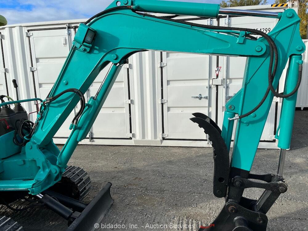 2016 Yanmar ViO35 Hydraulic Mini Excavator Hyd Thumb Blade Metal Tracks