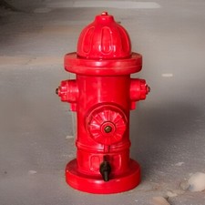 Handmade Ceramic fire hydrant Hollow, 11 in T...