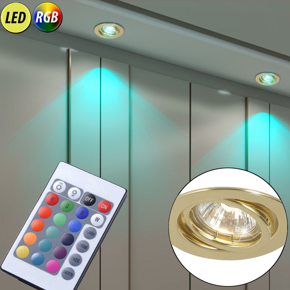 2x Led Faretti Da Incasso Dimmerabile corridoio soffitto lampade circa ruotabile RGB TELECOMANDO all'ingrosso economico e di alta qualità 2x Led Faretti Da Da Da Incasso Dimmerabile corridoio soffitto lampade circa ruotabile RGB TELECOMANDO in cerca di agente di vendita