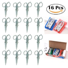 16-Pack Folding Scissors Stainless Steel Mini Handy Pocket Travel Multi Use USA
