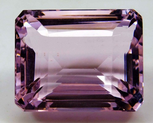 102.50 Ct Natural Translucent Emerald Cut Pink Kunzite Loose gemstone - Picture 2 of 7