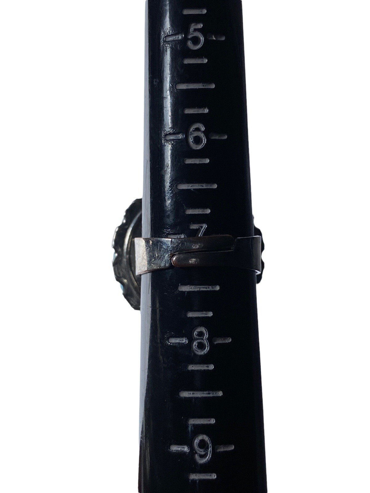 Bold Blue Round Statement Ring Bicone Crystal Sil… - image 6