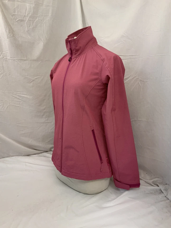 Merrell Track Jacket S Pink Full Zip Polyester Stret Long Sleeve NWOT YGI T1-327 - Image 4 of 4