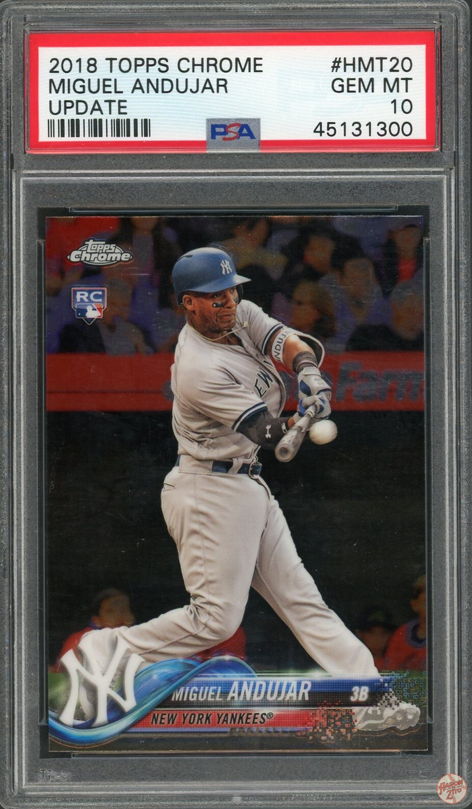 2018 TOPPS CHROME MIGUEL ANDUJAR UPDATE #HMT20 PSA 10 (300)