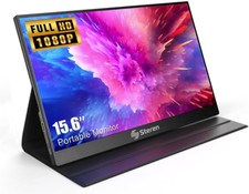 16" Portable HDR Monitor - Full HD USB-C  HDMI Ultra-Slim for Laptops