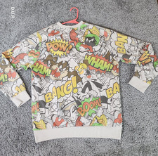 Looney Tunes Sweatshirt Men's XL 46-48 Bugs Bunny And Crew Long Sleeve Casual