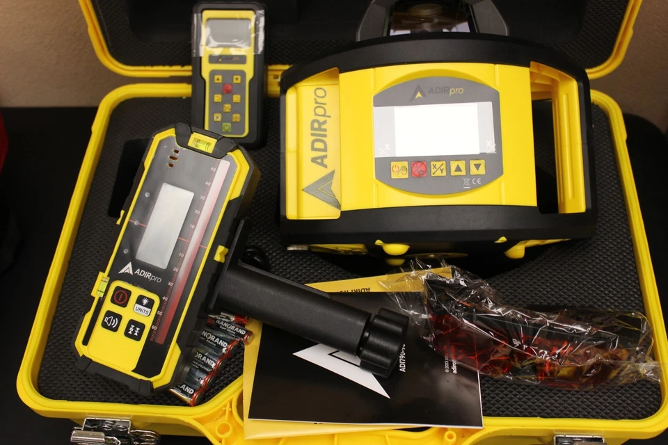 AdirPro Doble Grado Automático Láser Nivel 790-90, Control Remoto, Receptor, Estuche NUEVO Foto 2 de 4