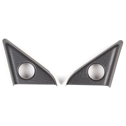 Matte Real Carbon Fiber Door Speaker Frame Trim Cover For Nissan GTR ...