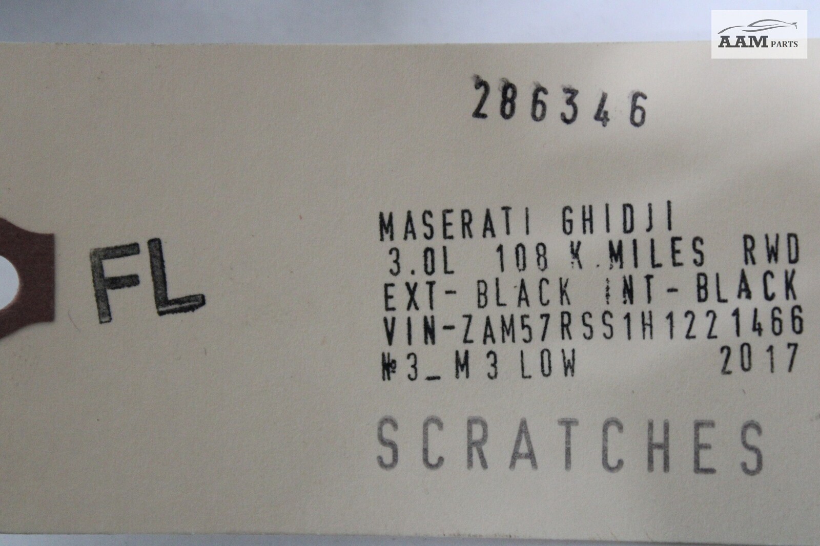 2014-2021 MASERATI GHIBLI M157 LEFT SIDE B PILLAR LOWER TRIM COVER PANEL OEM