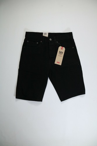 Mens Levi's Black 501 Denim Shorts 28W 