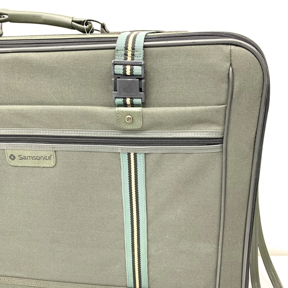 Mala Samsonite Softsided 28" x 20" x 10" Bagagem Bolsa de Viagem Roda Verde Escuro - Imagem 4 de 4