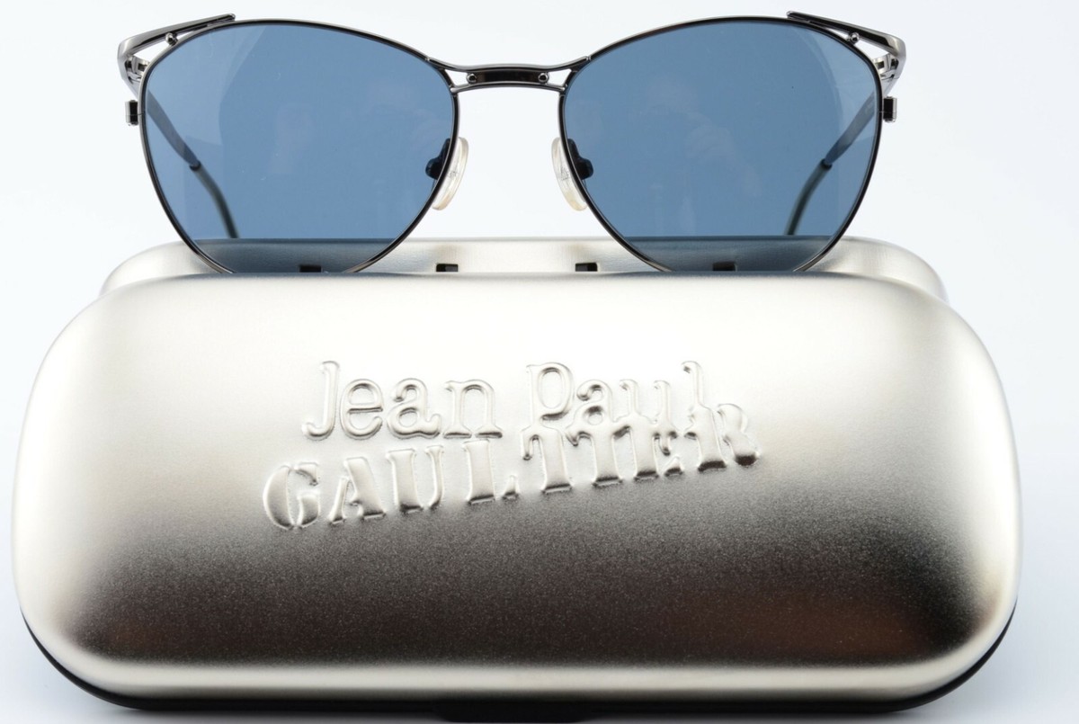 Junior Gaultier By JPG Sunglasses 58-2173 Blue Gray Gunmetal