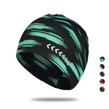 Windproof Winter Ear Warm Reflective Skull Cap Beanie Hat Cycling Helmet Liner