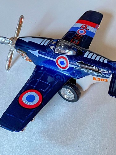Blue EMOP Schylling Airplane K502 Military Plane - Picture 3 of 7