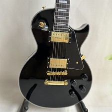 LP Black Beauty Electric Guitar: Mahogany Body, Gold Parts Fast U.S. Shipping
