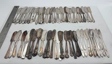 Lot of 75 Assorted Vintage Silverplate Butter Spreaders - Lot#190