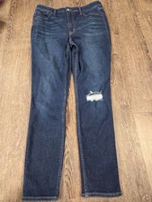 Old Navy Dark Wash 360 Stretch Extra High Rise Rockstar Super Skinny Jeans 12