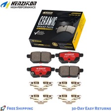 Rear Ceramic Brake Pads w/ Hardware Fit Toyota Corolla Matrix Yaris Scion xB tC*