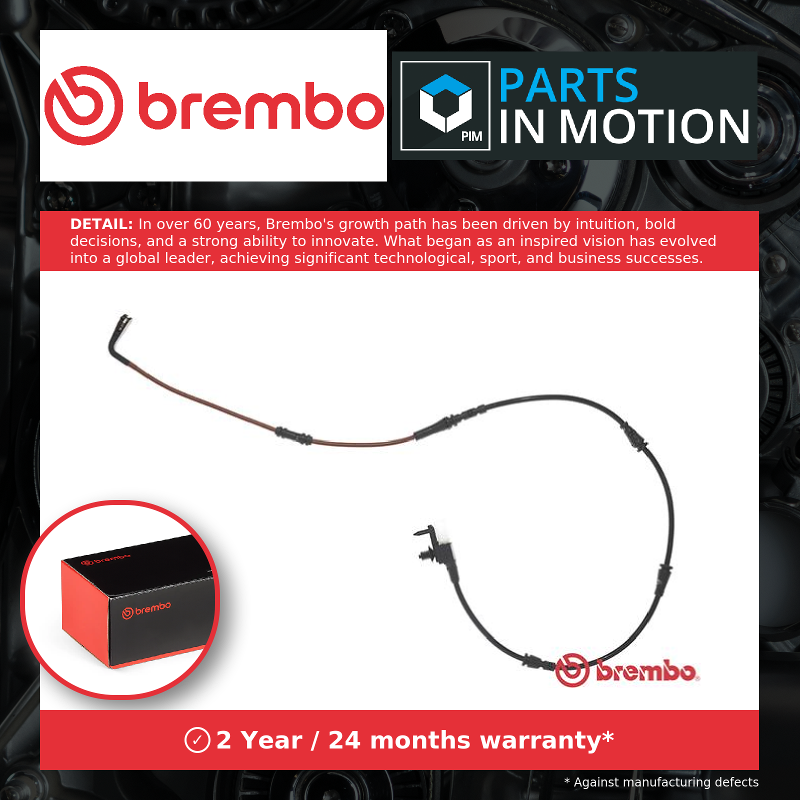 Fits BREMBO A 00 479 BRAKE PAD WEAR SENSOR. TYŁ REAR LAND ROVER - Image 8