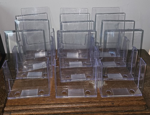 Lot Of 12 Acrylic Tabletop Brochure Holder 6"x9.5"