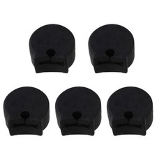 5 Pieces Black Rubber Clarinet Thumb Rest Cushion for Clarinet Parts