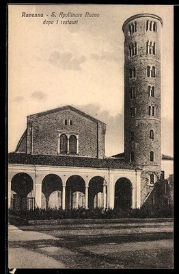 Ravenna, S. Apollinare Nuovo dopo i restauri, Ansichtskarte 