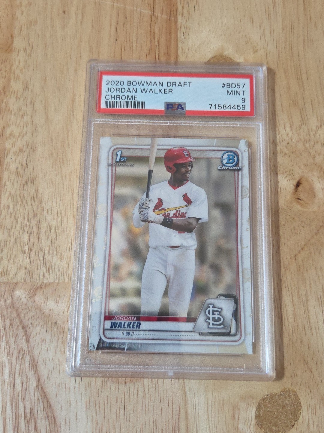 2020 Bowman Draft JORDAN WALKER PSA 9 1st Bowman Chrome #BD-57 Rookie MINT