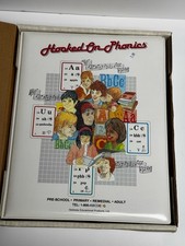 Vintage 1990s Hooked on Phonics Complete Learning System NOS Books Cards 8 Tapes