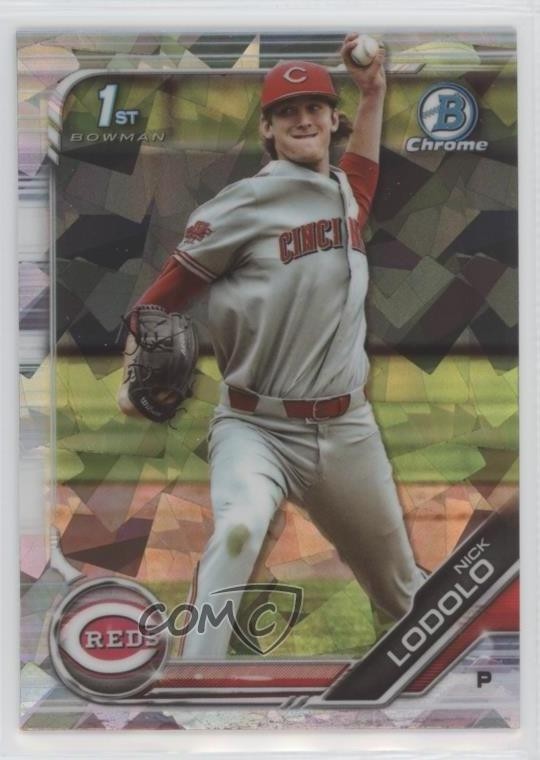 2019 Bowman Chrome Draft Sapphire Edition Nick Lodolo #BDC-189 4z8