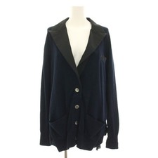 Sacai Men's Docking Tailored Jacket Size 4 Navy/Black AB Condition