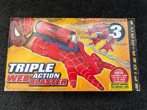 Vintage Toy Biz Spider-Man 2 Triple Action Web Blaster NOS NEW SEALED IN BOX - Picture 1 of 4