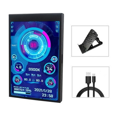Typ C Konnektivität kompakter 3 5 Zoll Sub Bildschirm Monitor für technische B