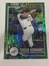 2026 Topps Series 1 Baseball Teoscar Hernandez Green Holo Foil /99 LA Dodgers