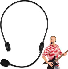 Rockstar Costume Accessories Fake Rock Star Singer Microphone Headset Prop Mic P