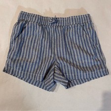 Old Navy Children's Casual Blue and White Striped Shorts Size XL 14-16 