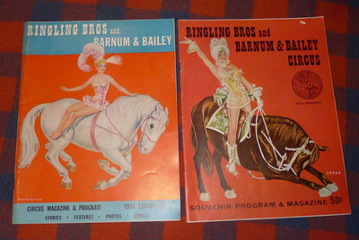 Lot Of Vintage Ringling Bros & Barnum & Bailey Circus Programs 54 63