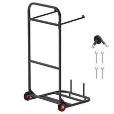 Folding Chair Rack Cart for 10 Chairs of 100 LBS Push-Style Chair Dolly